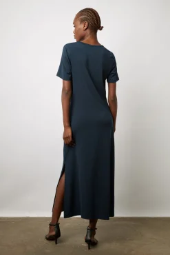 Robe Midi En Jersey Marine - Emmeline<Gerard Darel Sale