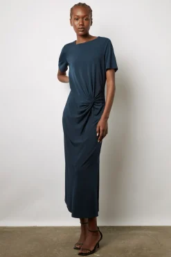 Robe Midi En Jersey Marine - Emmeline<Gerard Darel Sale
