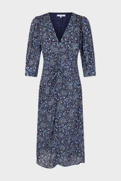 Robe Midi Imprimee Marine - Estelle<Gerard Darel Fashion