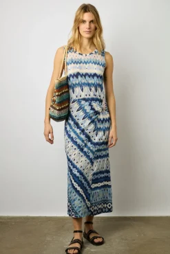 Robe Midi Imprime Mexicain Ecru - Elissa<Gerard Darel Hot
