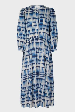 Robe Midi Tie And Dye Encre - Ellya<Gerard Darel Outlet