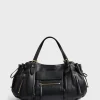 Sac A Main En Cuir Avec Poches Zippees - St Germain<Gerard Darel Clearance
