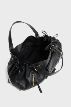 Sac A Main En Cuir Avec Poches Zippees - St Germain<Gerard Darel Clearance