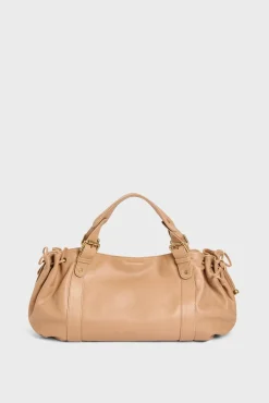 Sac A Main En Cuir Caramel - 24H<Gerard Darel New