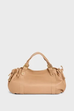 Sac A Main En Cuir Caramel - 24H<Gerard Darel New