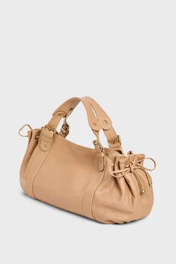 Sac A Main En Cuir Caramel - 24H<Gerard Darel New