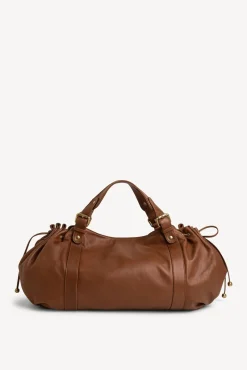 Sac A Main En Cuir De Veau Camel - 24H<Gerard Darel Discount