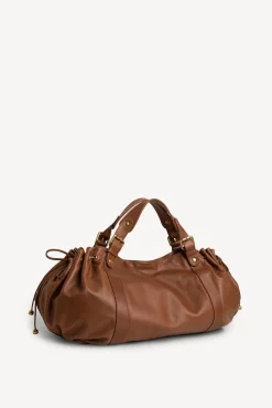 Sac A Main En Cuir De Veau Camel - 24H<Gerard Darel Discount