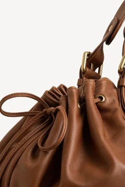 Sac A Main En Cuir De Veau Camel - 24H<Gerard Darel Discount