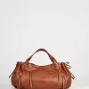 Sac A Main En Cuir De Veau Camel - Rebelle Gd<Gerard Darel Clearance