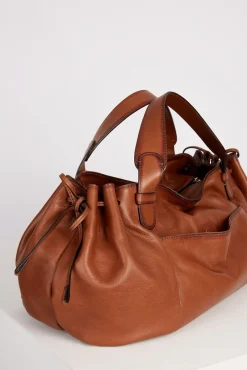 Sac A Main En Cuir De Veau Camel - Rebelle Gd<Gerard Darel Clearance