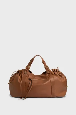 Sac A Main En Cuir De Veau Cognac - 72H<Gerard Darel Outlet
