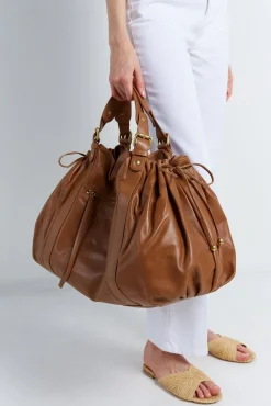 Sac A Main En Cuir De Veau Cognac - 72H<Gerard Darel Outlet