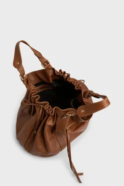 Sac A Main En Cuir De Veau Cognac - 72H<Gerard Darel Outlet