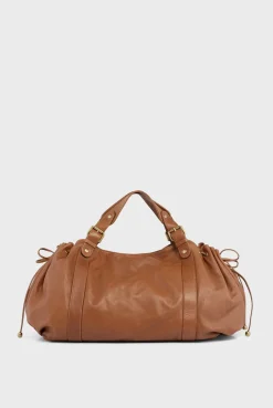 Sac A Main En Cuir De Veau Cognac - 36H<Gerard Darel New
