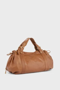 Sac A Main En Cuir De Veau Cognac - 36H<Gerard Darel New