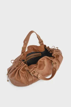 Sac A Main En Cuir De Veau Cognac - 36H<Gerard Darel New