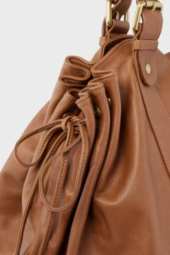 Sac A Main En Cuir De Veau Cognac - 36H<Gerard Darel New