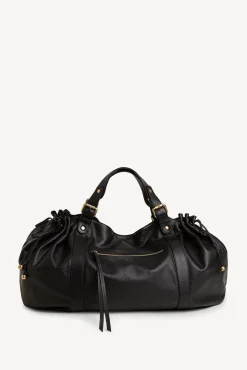 Sac A Main En Cuir De Veau Noir - 72H<Gerard Darel Hot