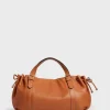 Sac A Main En Cuir Femme Camel Le 24H<Gerard Darel Best