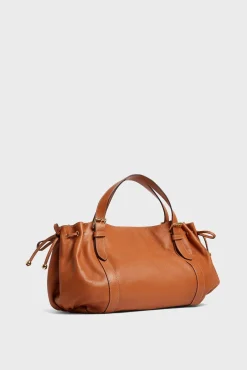 Sac A Main En Cuir Femme Camel Le 24H<Gerard Darel Best