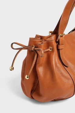 Sac A Main En Cuir Femme Camel Le 24H<Gerard Darel Best