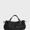 Sac A Main En Cuir Femme Noir Le 24H<Gerard Darel Clearance