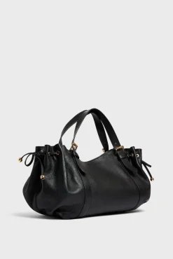Sac A Main En Cuir Femme Noir Le 24H<Gerard Darel Clearance