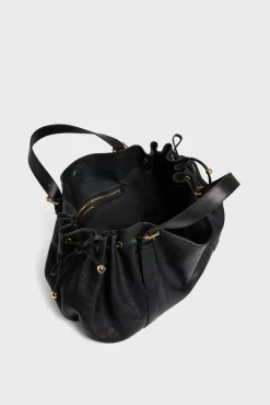 Sac A Main En Cuir Femme Noir Le 24H<Gerard Darel Clearance