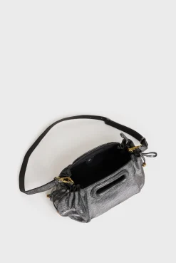 Sac A Main En Cuir Lamine Effet Glitter - Mini Dany<Gerard Darel Fashion