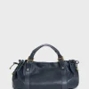 Sac A Main En Cuir Marine - 24H<Gerard Darel New