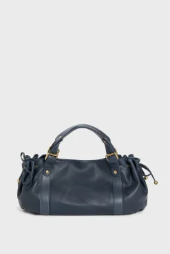 Sac A Main En Cuir Marine - 24H<Gerard Darel New