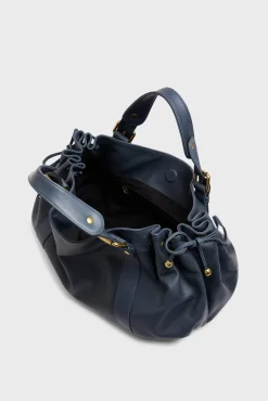 Sac A Main En Cuir Marine - 24H<Gerard Darel New