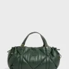 Sac A Main En Cuir Matelasse Vert - Le 24H<Gerard Darel Fashion