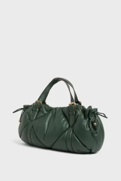 Sac A Main En Cuir Matelasse Vert - Le 24H<Gerard Darel Fashion