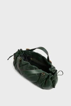 Sac A Main En Cuir Matelasse Vert - Le 24H<Gerard Darel Fashion