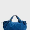 Sac A Main En Cuir Velours Denim - 24H<Gerard Darel New