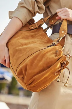 Sac A Main En Cuir Velours - 24H<Gerard Darel New