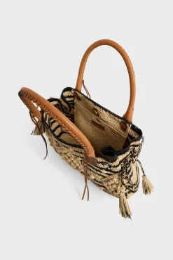 Sac A Main En Raphia Raye- 24Gd Raphia<Gerard Darel Clearance