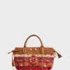Sac A Main En Raphia Raye Rouge - 24Gd<Gerard Darel Hot