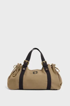 Sac A Main En Toile Kaki - 24H<Gerard Darel Fashion