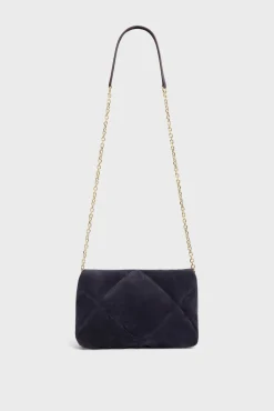 Sac Bandouliere Cuir Matelasse Bleu - Fanny<Gerard Darel Clearance