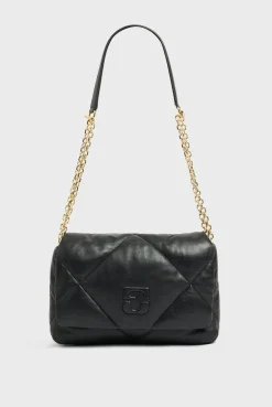 Sac Bandouliere Cuir Matelasse Noir - Fanny<Gerard Darel Best