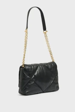 Sac Bandouliere Cuir Matelasse Noir - Fanny<Gerard Darel Best