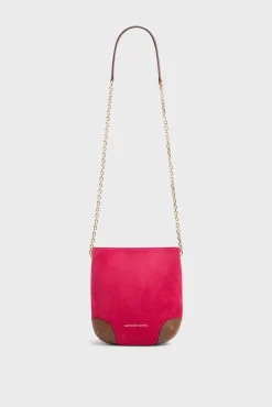 Sac Bandouliere En Cuir Rose - Mini Charlotte<Gerard Darel Fashion