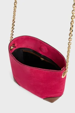 Sac Bandouliere En Cuir Rose - Mini Charlotte<Gerard Darel Fashion