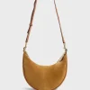 Sac Demi-Lune En Cuir Velours Ble - Suzanne<Gerard Darel Fashion
