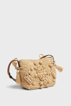 Sac En Raphia Et Cuir Ficelle - Mini<Gerard Darel New