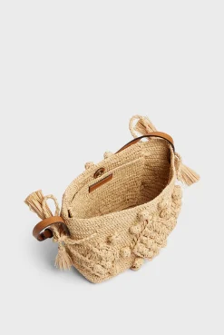 Sac En Raphia Et Cuir Ficelle - Mini<Gerard Darel New