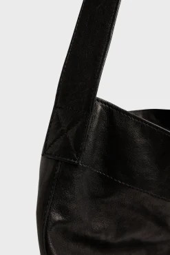 Sac Hobo Cuir De Mouton Femme Noir Lady<Gerard Darel Hot
